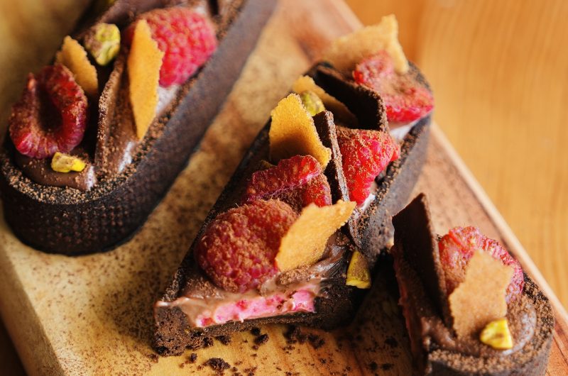 Chocolate and Raspberry Tart