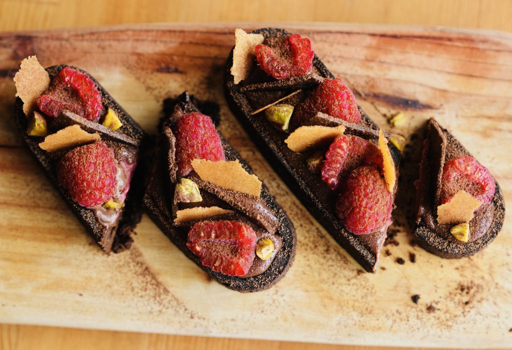 Chocolate and Raspberry Tart