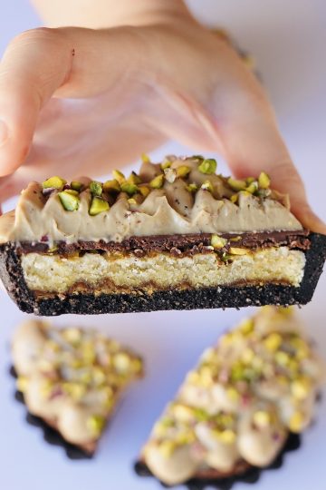 Chocolate and Pistachio Tart