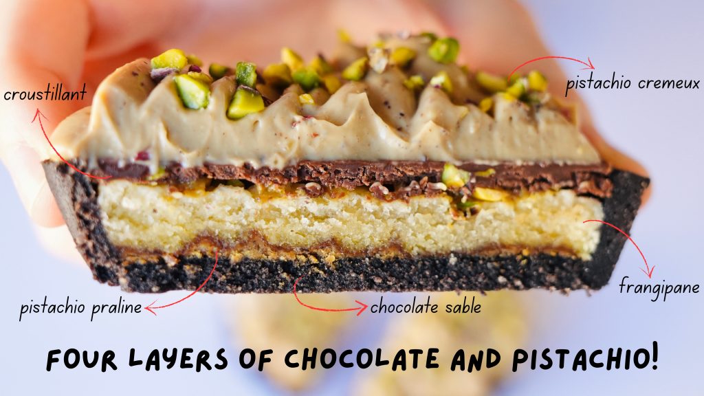 Chocolate and Pistachio Tart