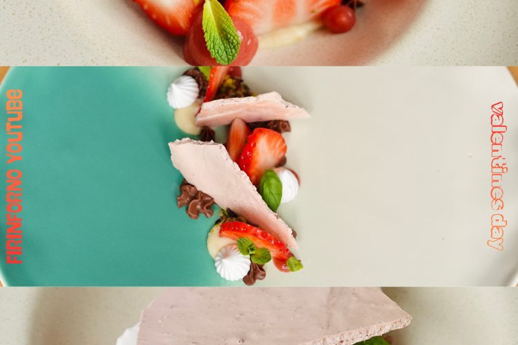 strawberry, chocolate, meringue