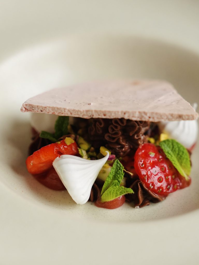 strawberry meringue